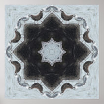 Sea Gull Bird Mandala Poster