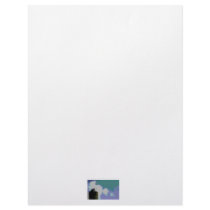 Sea gull on dock piling posterized photograph customized letterhead
