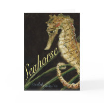 "Sea Horse" Art Greeting Card by CharlottesWebArt "Sea Horse" Art Greeting Card