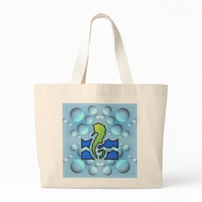 Sea Horse Beach Bag by LL11funway