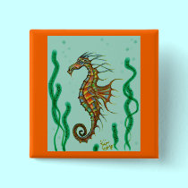 Sea Horse Button buttons