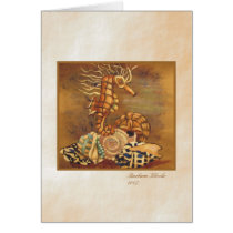 Sea horse card