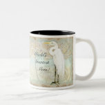 Sea Horse, Great Egret Coastal Beach - Coffee Mug