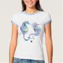 Sea Horse Ladies Ringer T-Shirt shirt
