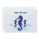 Sea Horse Organic Planet Baby Shower Invitations