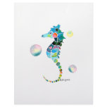 Sea Horse with Bubbles Letterhead Design
