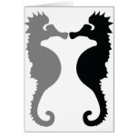 sea horses icon card