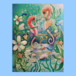 Sea Horses in Springtime Poster posters
