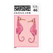 Sea Horses Postage Stamps by PennyCork Sea Horses Postage Stamps