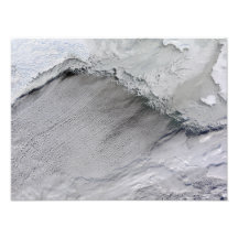 Sea ice and cloud streets in the Bering Sea Art Photo