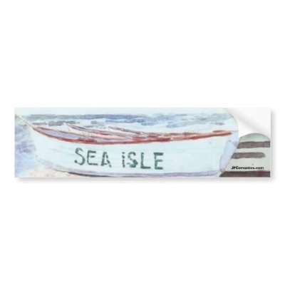 Sea Isle City Lifeguard Boat Bumper Stickers