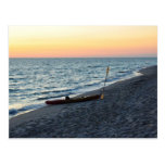 Sea Kayak On Beach Sand Captiva Island Postcard
