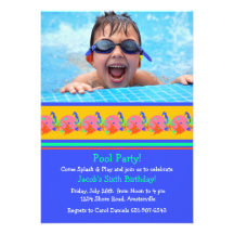 Sea-life Banner Photo Invitation