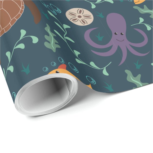 Sea Life Wrapping Paper-0
