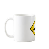 SEA LION CROSSING SIGN mugs