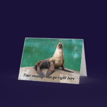Sea Lion Greeting Card cards