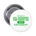 Sea Monster University Pinback Buttons