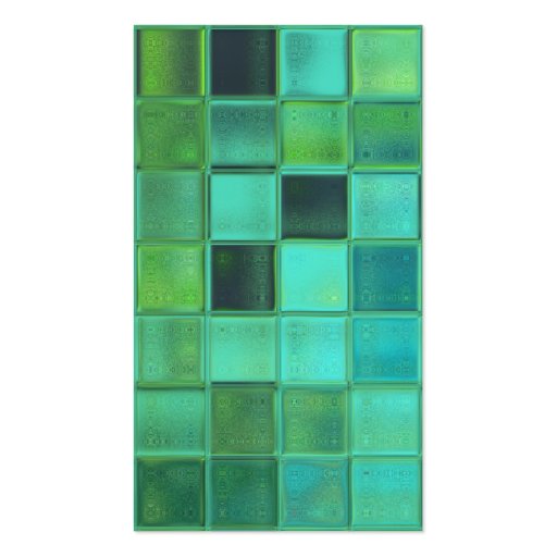 Sea Mosaic custom business card template (front side)