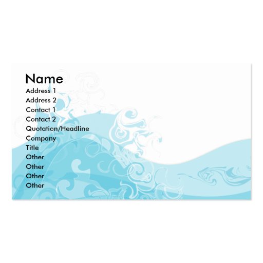 sea, Name, Address 1, Address 2, Contact 1, Con... Business Card