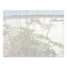Sea oats and other beach vegetation custom invite