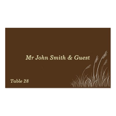Sea Oats Wedding Profile Card Business Card Templates by SweetRascal