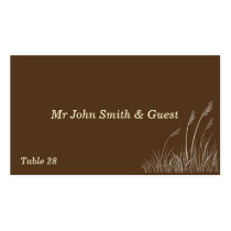 Sea Oats Wedding Profile Card business cards