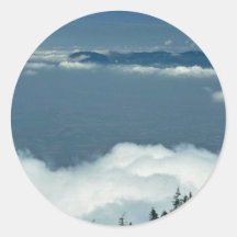 Sea Of Clouds Round Sticker
