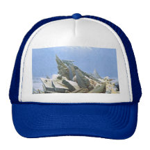 Sea of Ice - Masterpiece Painting by Friedrich Trucker Hats