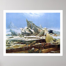 Sea of Ice - Masterpiece Painting by Friedrich Print