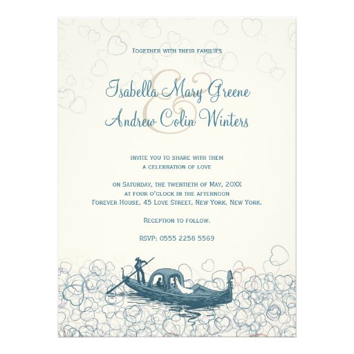 Sea of Love Wedding Invitation