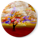 Sea of roses by Lenny clouds surreal Pinback Button