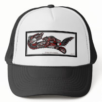 SEA OTTER & BABY (Haida Styled) Gift Range Mesh Hats