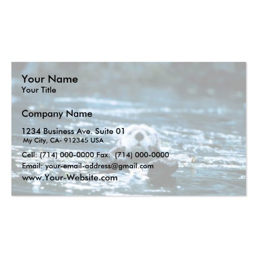 Sea Otter Business Card (front side)