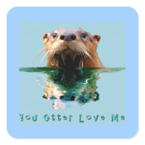 SEA OTTER Funny Wildlife Stickers