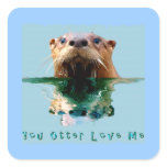 SEA OTTER Funny Wildlife Stickers