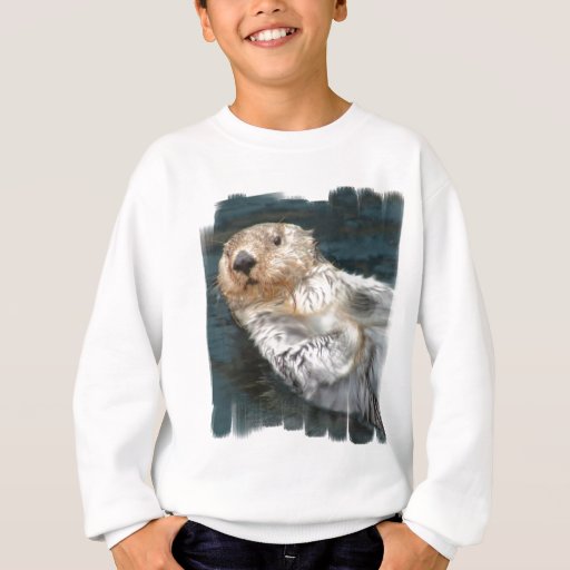Sea Otter Kid's Sweatshirt | Zazzle