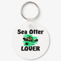 Sea Otter Lover keychains by AnimalShirts Sea Otter Lover keychains