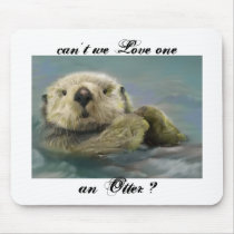 Sea Otter Mouse Pad mousepads by CrispinDelgado Sea Otter Mouse Pad mousepads