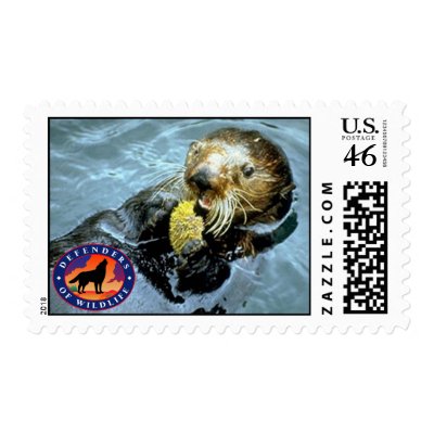 Sea Otter Postage Stamps by Defenders1947