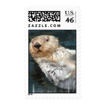 Sea Otter Postage Stamp