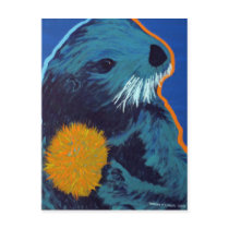 Sea Otter postcard by dorenemlorenz Sea Otter postcard