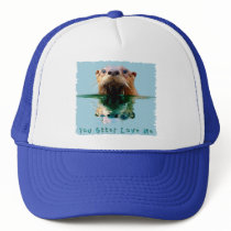 SEA OTTER Series I hats by RavenSpiritPrints SEA OTTER Series I hats