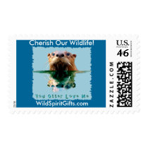 SEA OTTER Series I postage by RavenSpiritPrints SEA OTTER Series I postage