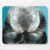 Sea Otter Snoozing mousepads by rdh1079 Sea Otter Snoozing mousepads