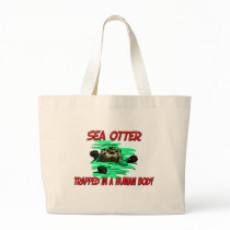 Sea Otter trapped in a human body bags by AnimalShirts Sea Otter trapped in a human body bags