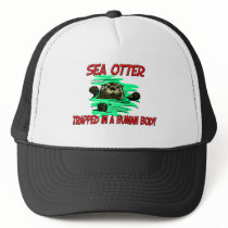 Sea Otter trapped in a human body hats by AnimalShirts Sea Otter trapped in a human body hats