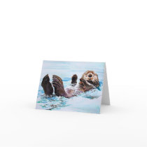 Sea Otter Watercolor cards