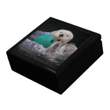 Sea Otters Tiled Gift Box