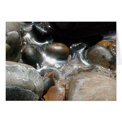 Sea pebbles greeting card by chesterperson