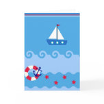 Sea Sailboat Greeting Card with place for you text